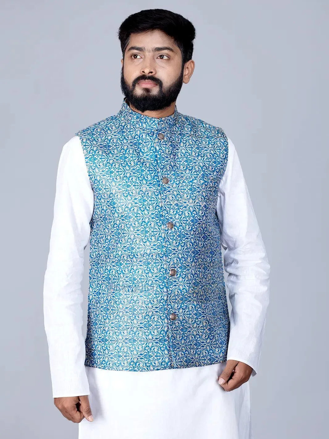 Silk Modi Jacket – WeaversIndia