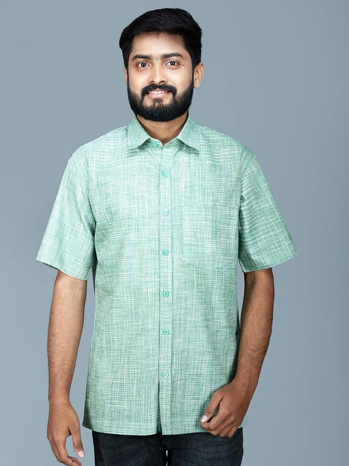 Green Springs Handwoven Cotton Men Shirt