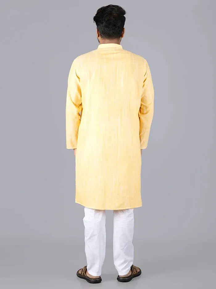 Amber Springs Organic Cotton Men Kurta - WeaversIndia