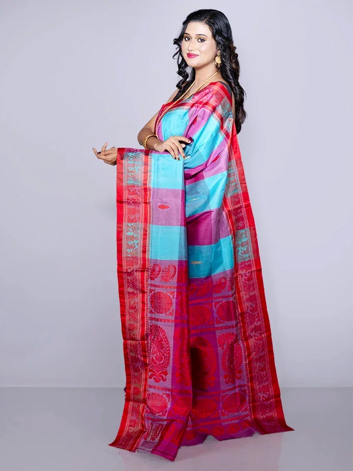 Allover Traditional Garad Silk Saree - WeaversIndia