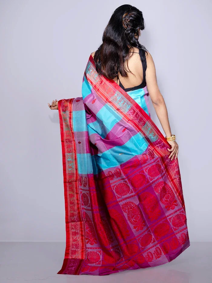 Allover Traditional Garad Silk Saree - WeaversIndia