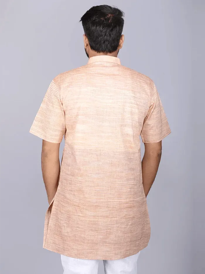 Brown Springs Handwoven Organic Cotton Men Kurta