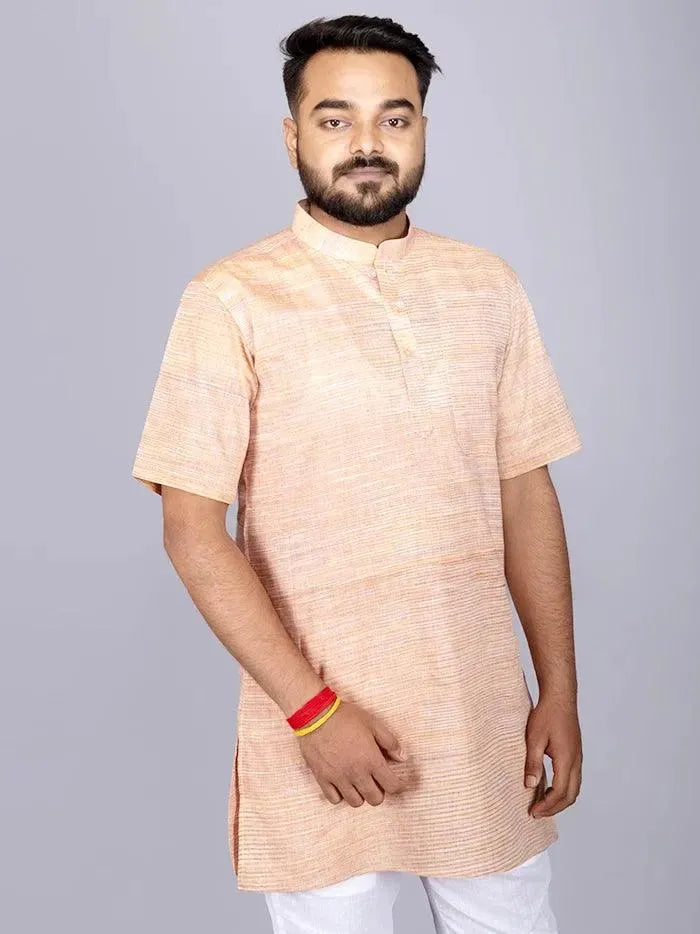Brown Springs Handwoven Organic Cotton Men Kurta