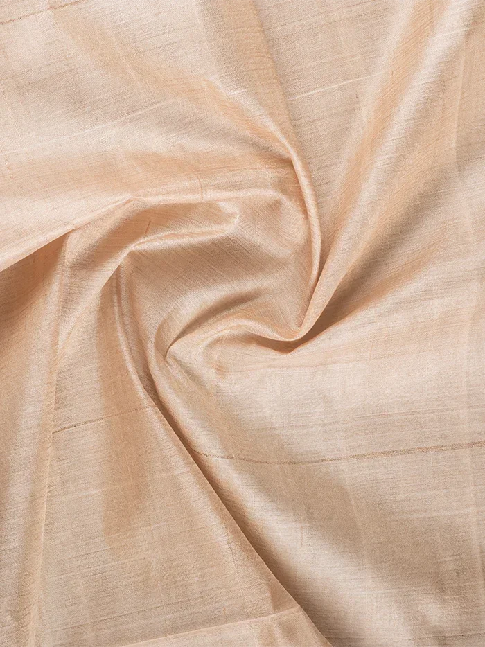 Beige Tussar Silk Fabric 44