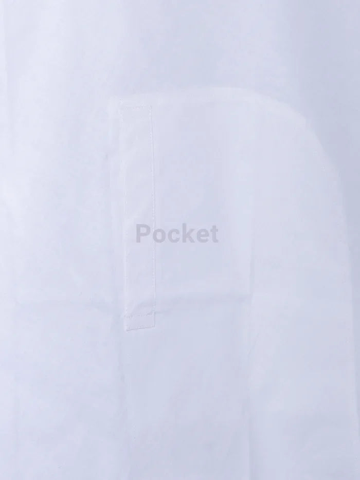 White Handwoven Organic Cotton Baniyan - WeaversIndia