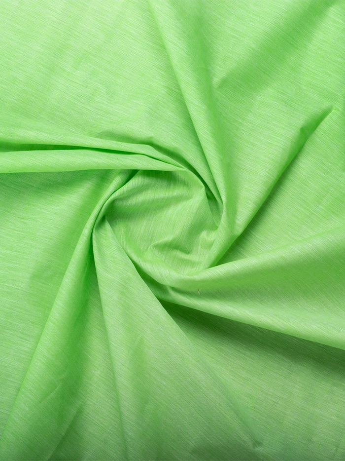 Parrot Green 150 Count Fine Khadi Muslin Fabric 44 Inch Width