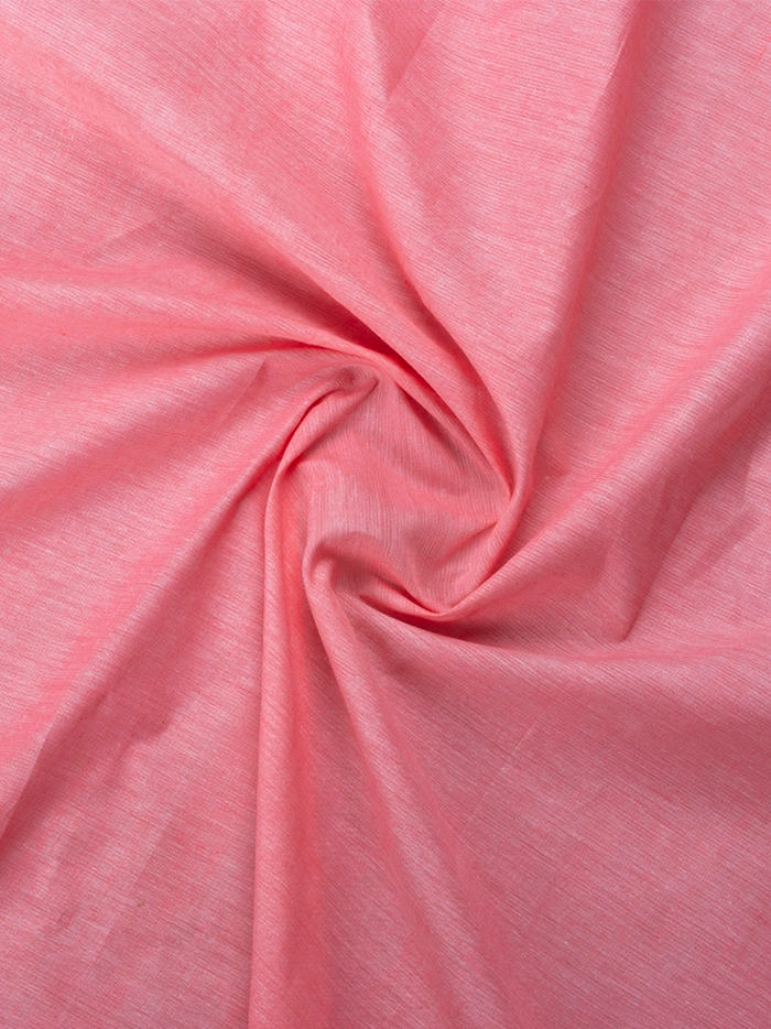 Coral Pink 150 Count Fine Khadi Muslin Fabric 44 Inch Width