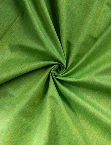 Yellow Green Dual Tone Organic Cotton Fabric 44 Inch Width
