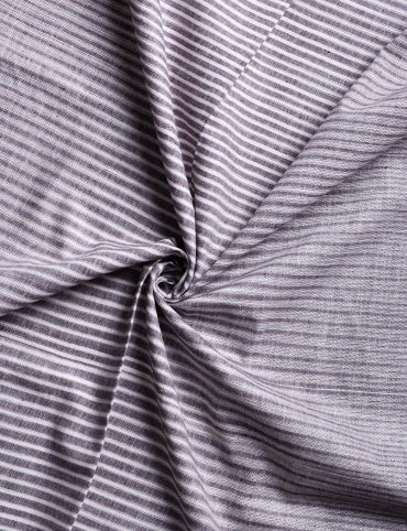 Brown Striped Organic Cotton Fabric 44 Inch Width