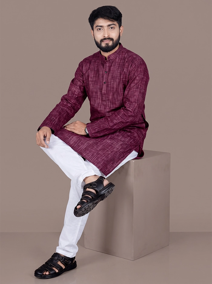Catawba Springs Handwoven Organic Cotton Men Kurta