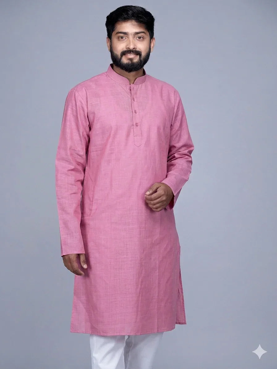 Desert Rose Handwoven khadi Cotton Men Kurta