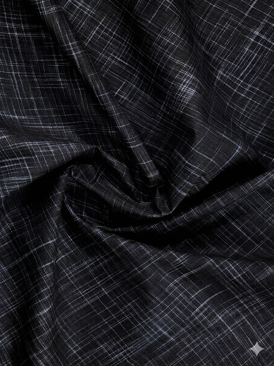 Black Springs Organic Cotton Fabric 44 Inch Width