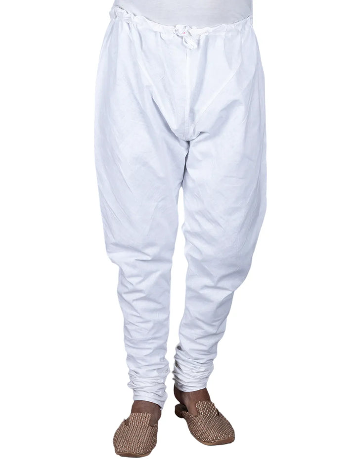 Organic Cotton White Churidar Pajama