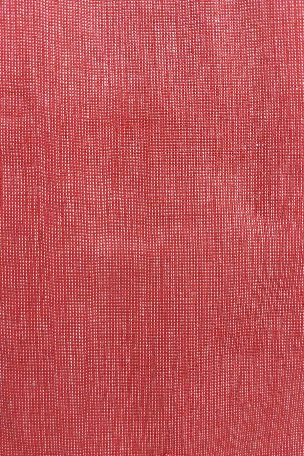 Red White Organic Cotton Half Sleeves Men Kurta