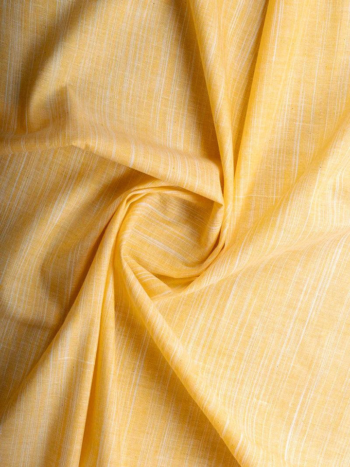 Amber Springs Handwoven Organic Cotton Fabric 44" Width - WeaversIndia