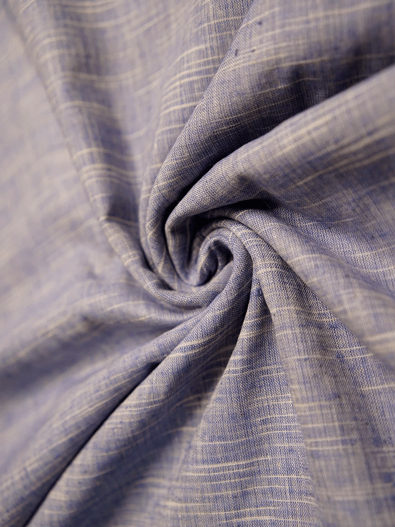 56 Count Springs Handwoven Organic Cotton Fabric - WeaversIndia
