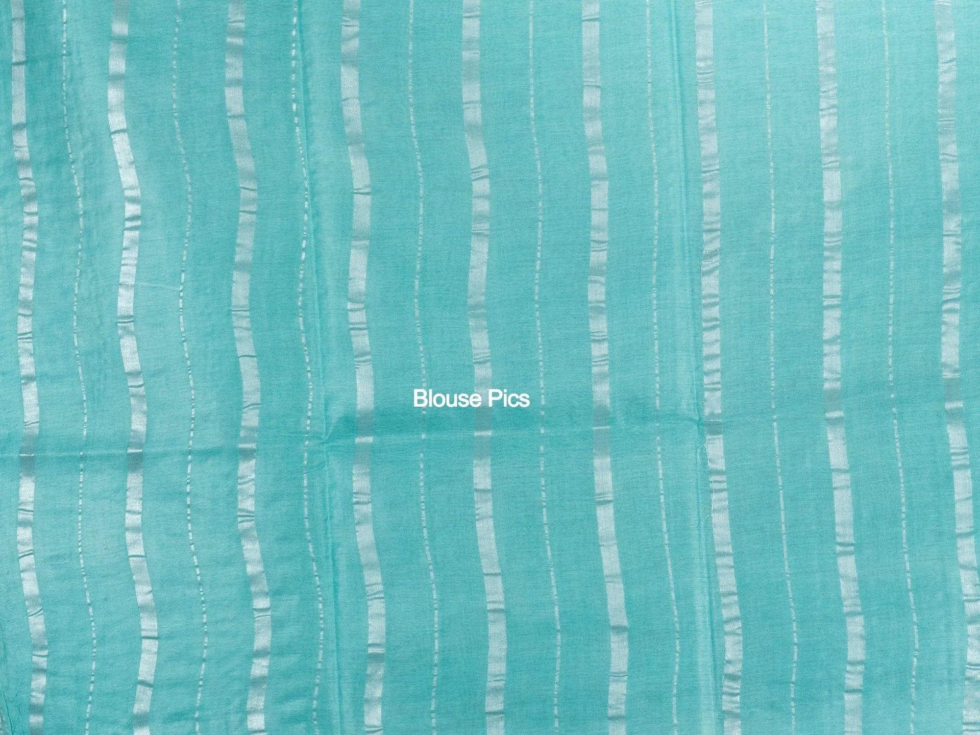 Cyan Woven Bhagal Puri Silk Saree - WeaversIndia