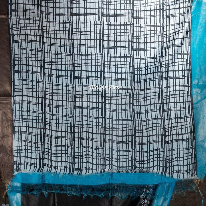 Elegant Tussar Stple Silk Saree - WeaversIndia