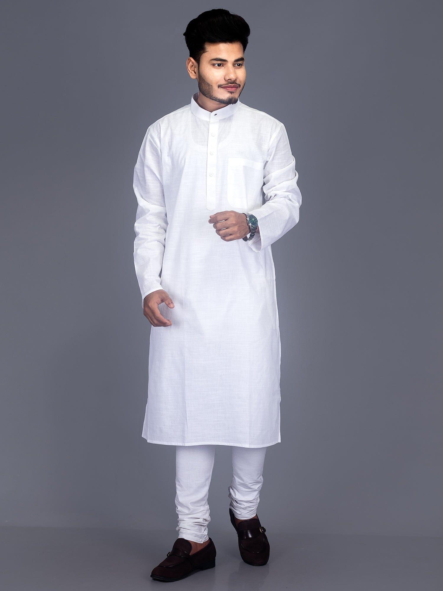 Buy Mens White Cotton Kurta, Formal Kurta for Men, Good and Best Quality  White Colour Kurta S To7xl Online in India - Etsy