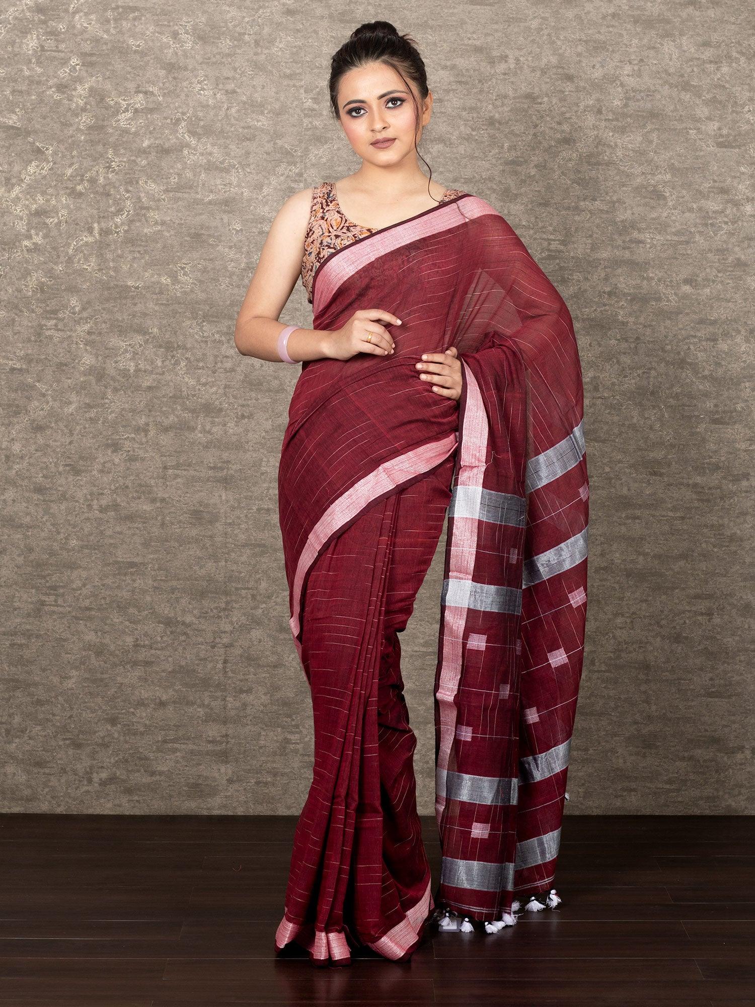 Handwoven online khadi sarees