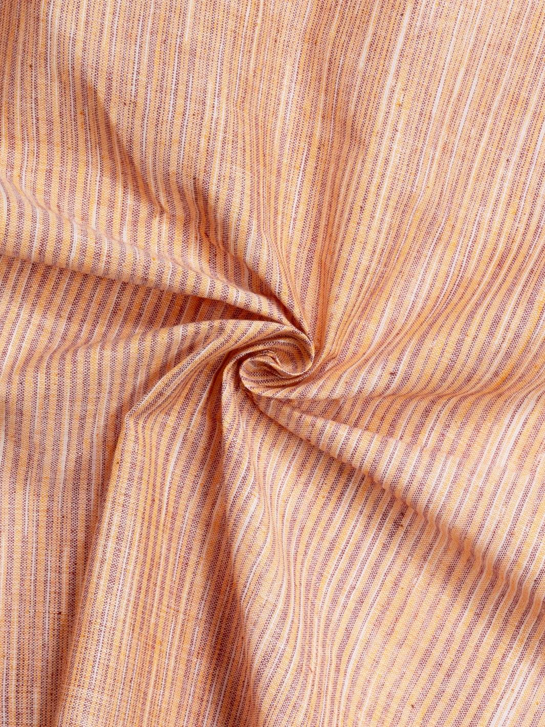 Multi Color Springs Handwoven Organic Cotton Fabric 44 Inch Width - WeaversIndia