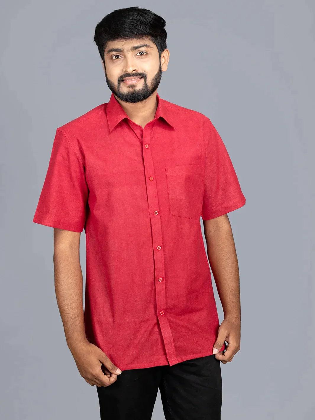 Rad Handwoven Organic Cotton Formal Men Shirt - WeaversIndia