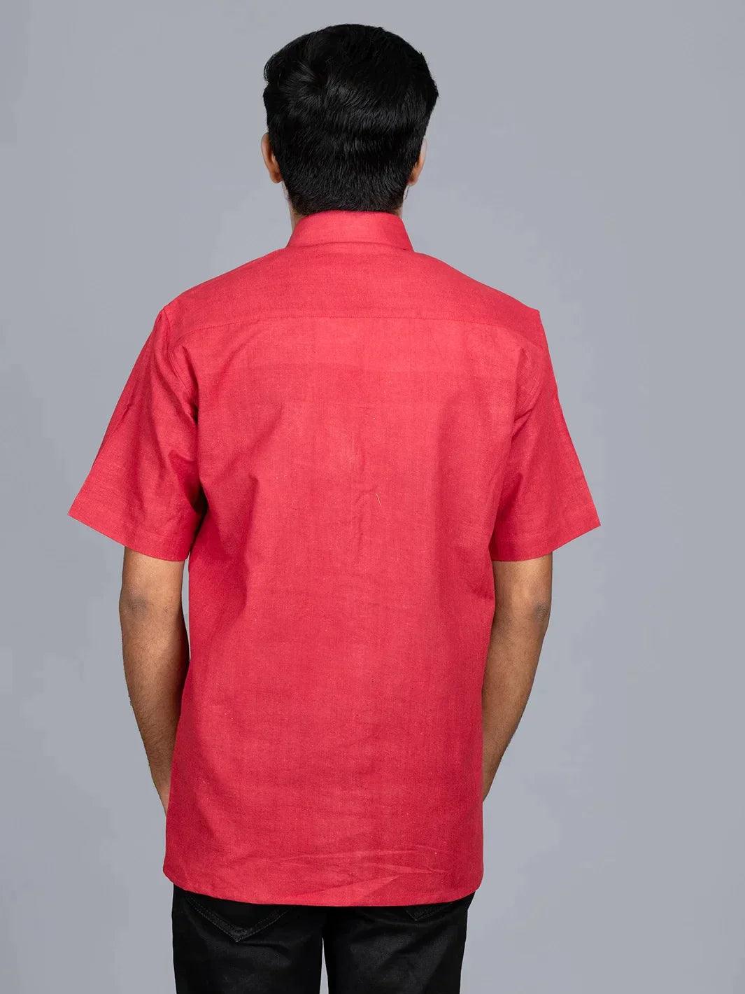 Rad Handwoven Organic Cotton Formal Men Shirt - WeaversIndia