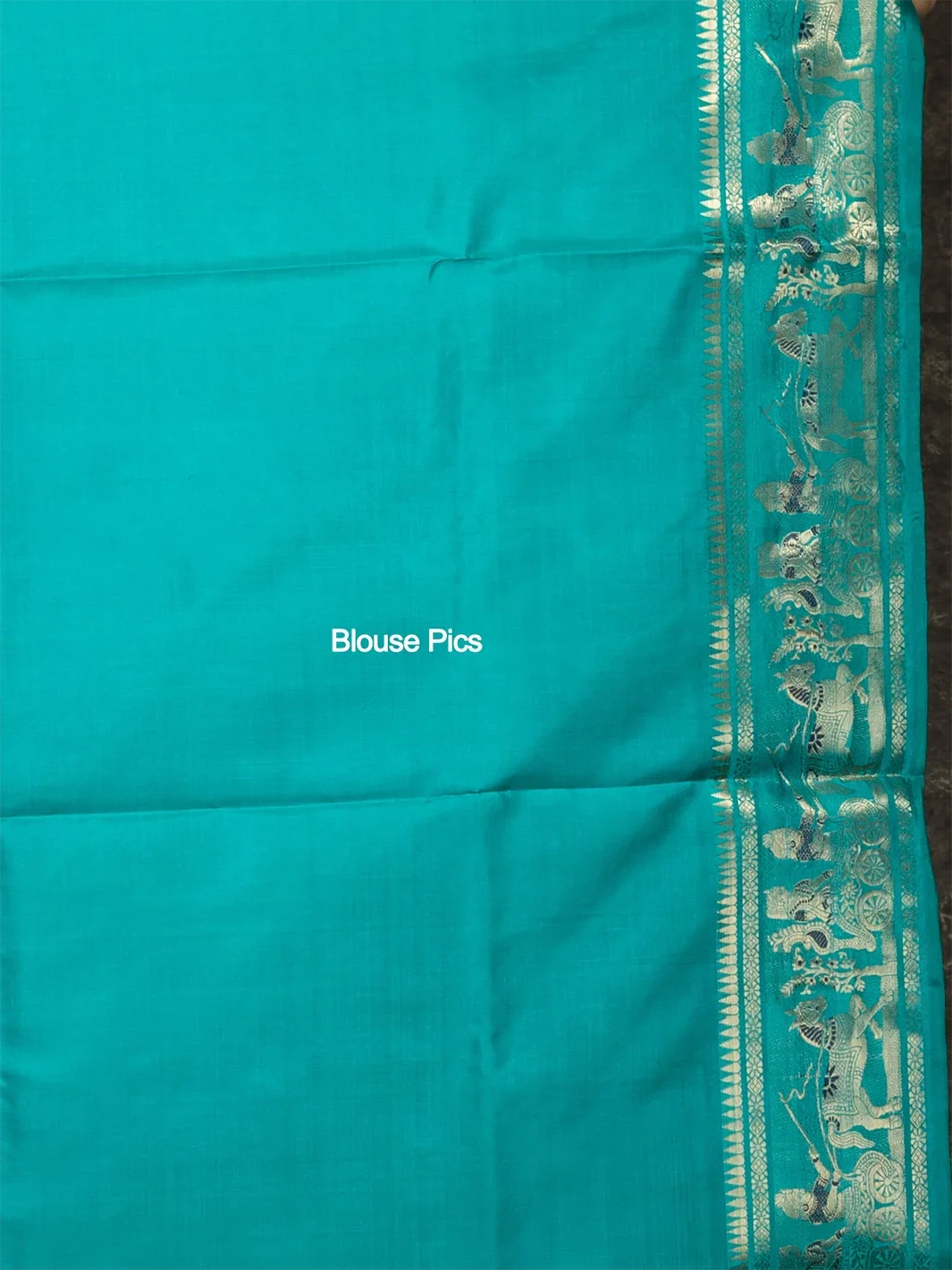 Tiffany Blue Traditional Minakari Swarnachari Silk Saree - WeaversIndia