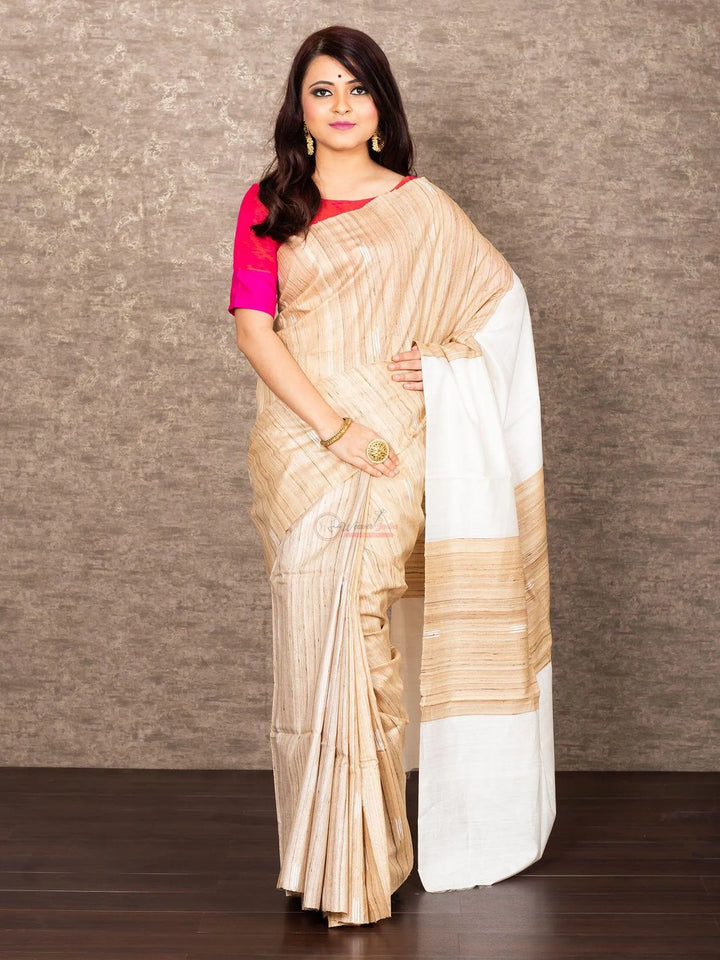 Wonderful Body Anchal Ghicha Silk Saree - WeaversIndia