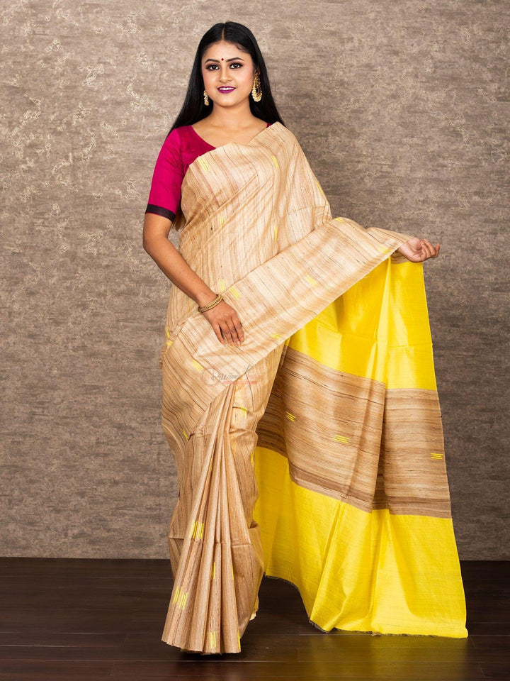 Wonderful Body Anchal Ghicha Silk Saree - WeaversIndia