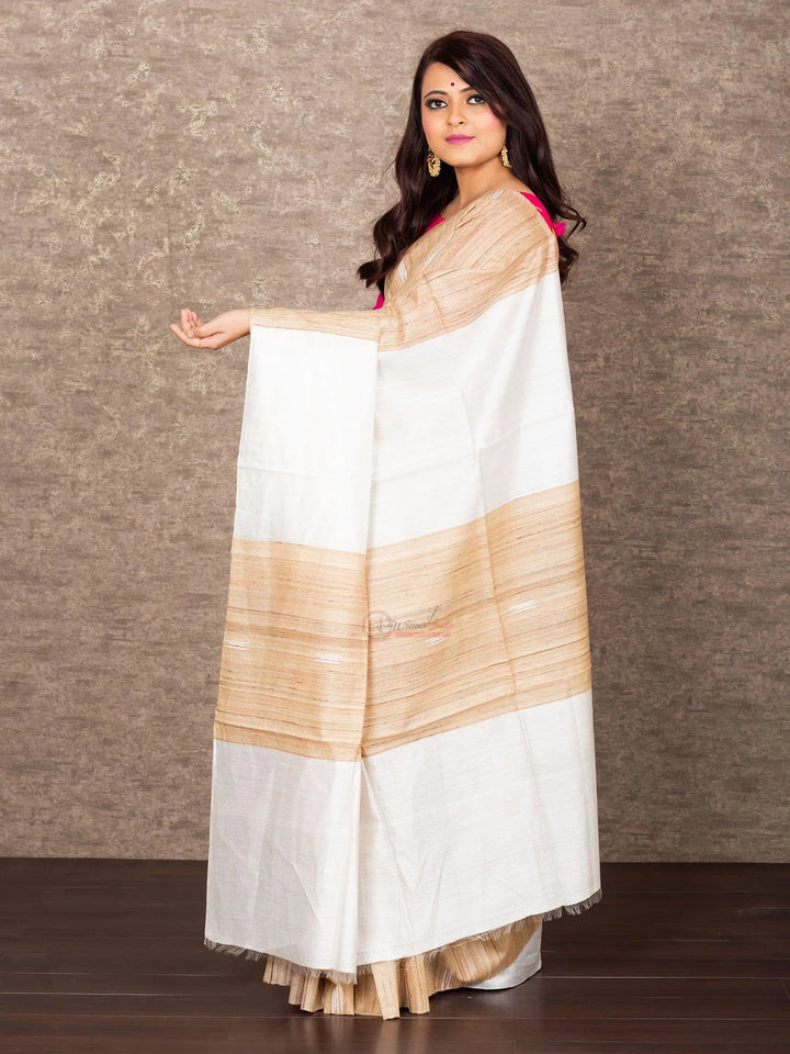 Wonderful Body Anchal Ghicha Silk Saree - WeaversIndia