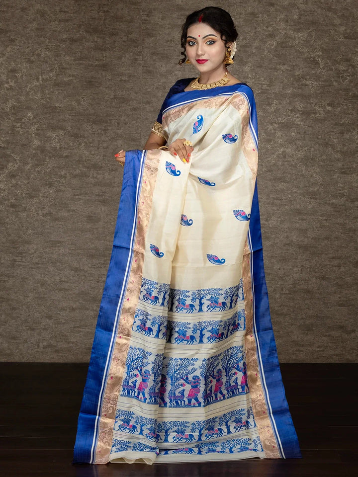 Wonderful Traditional Garad Silk Saree - WeaversIndia
